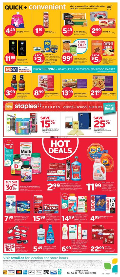 Rexall On Flyer August 28 To September 3
