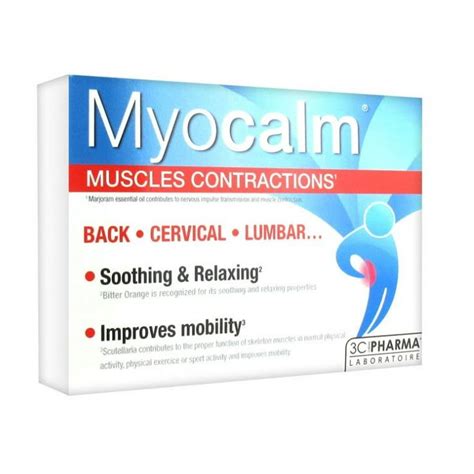 3c Pharma Myocalm Muscle Contractions 30 Tablets