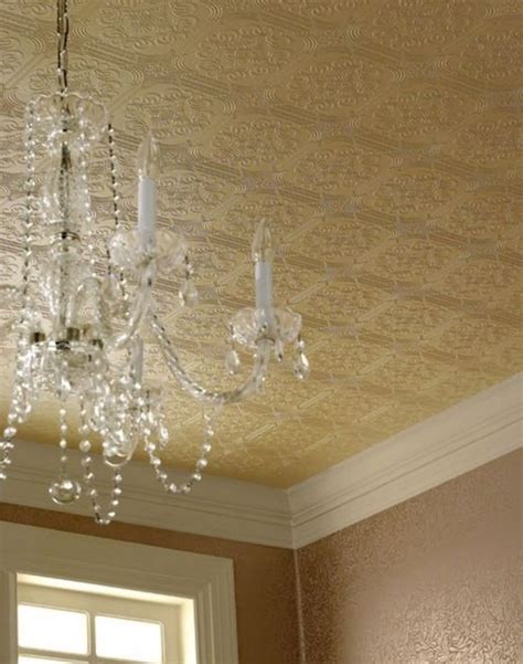 Ceiling ideas → faux tin ceiling tiles lowes images. Faux Tin Ceiling Wallpaper | DC house | Pinterest