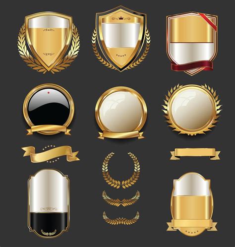 Luxury Premium Golden Badges And Labels 327446 Vector Art At Vecteezy