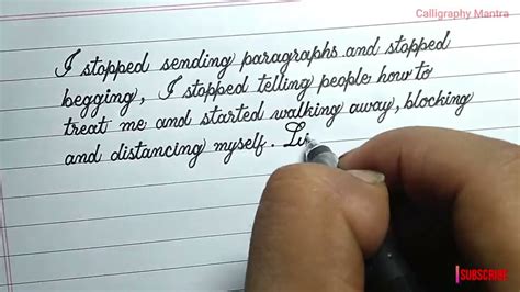 Beautiful Handwriting With Gel Pen Easy To Learn Youtube
