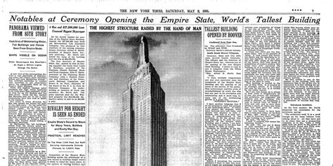 the empire state building opens on this day in 1931 the new york times a scoopnest