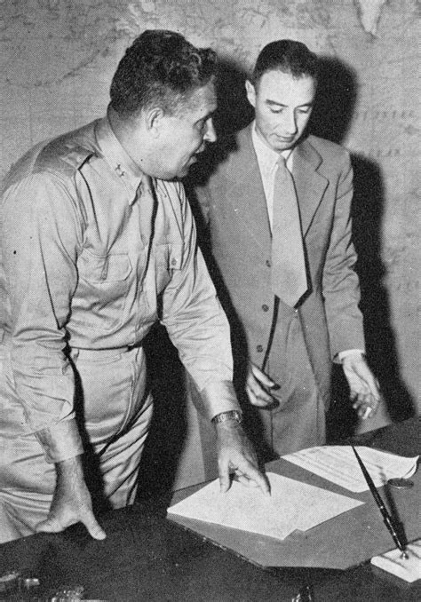 Leslie R Groves And J Robert Oppenheimer 1940s Large Version