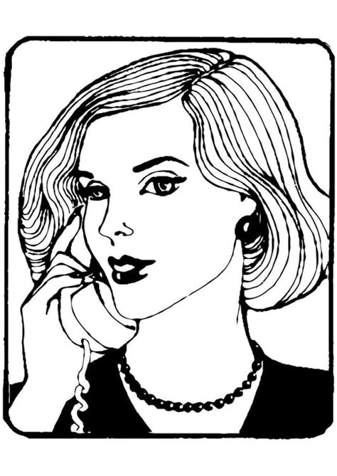 Coloring Page Secretary Img 21697