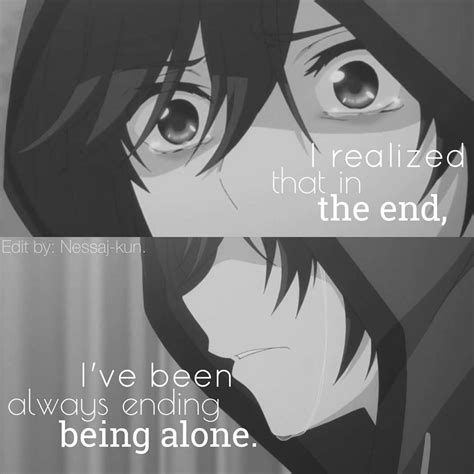 Depressing Anime Quotes About Loneliness Short Happy Life Quotes And