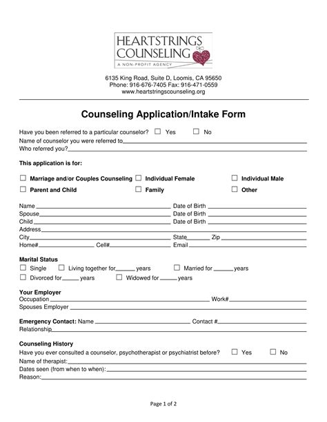 Counseling Intake Form Template Lovely Social Work Intake Form Template 10295 The Best Porn