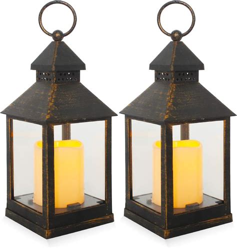 Shymery Mini Decorative Lantern Vintage Tealight Candle Lanterns