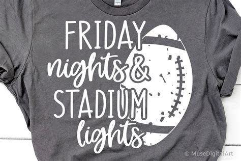 Craft Supplies And Tools Cut File Stadium Lights Digital Download Friday