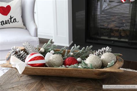 Christmas ornaments, baubles, christmas bulbs or christmas bubbles are decoration items, usually to decorate christmas trees. Christmas in the formal living room - The Sunny Side Up Blog