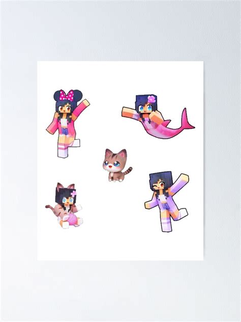 Aphmau Pack Poster For Sale By Matildamenina Redbubble