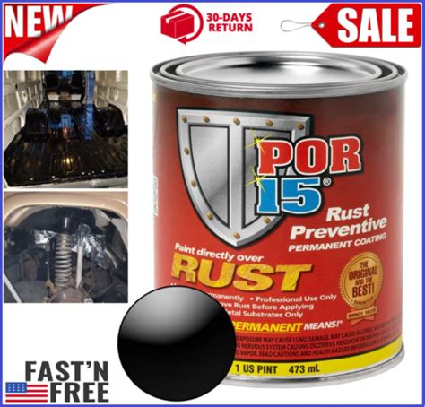 Por 15 Rust Preventive Coating Stop Rust Corrosion Permanently Gloss