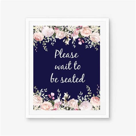 Please Wait Wait To Be Seated Please Be Seated To Be Etsy