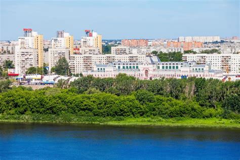 Nizhny Novgorod Aerial View Editorial Stock Image Image Of Cityscape
