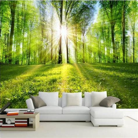 3d Sunshine Forest Nature Landscape Wallpaper Landscapingwallpaper