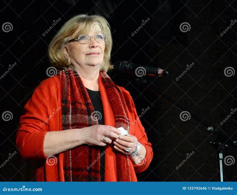 Famous Soviet And Russian Actress Olga Ostroumova At A Meeting With Moviegoers Editorial Photo