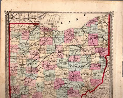 Map Map Of Ohiofrom Illustrated Historical Atlas Of Ottawa County