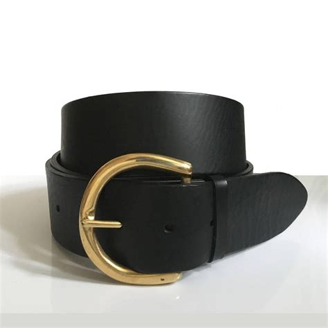 2 Wide Leather Belt In Black 2 Inch Belt Etsy Damengürtel Brauner