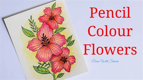 Flowers Drawing With Color Pencil Best Flower Site