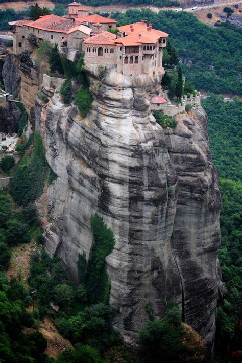 The Meteora Is A Rock Formation In Central Greece Hosting One Of The