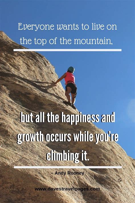 Mountain Quotes Everyone Wants To Live On The Top Of The Mountain