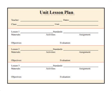 Free 8 Sample Lesson Plan Templates In Pdf Ms Word