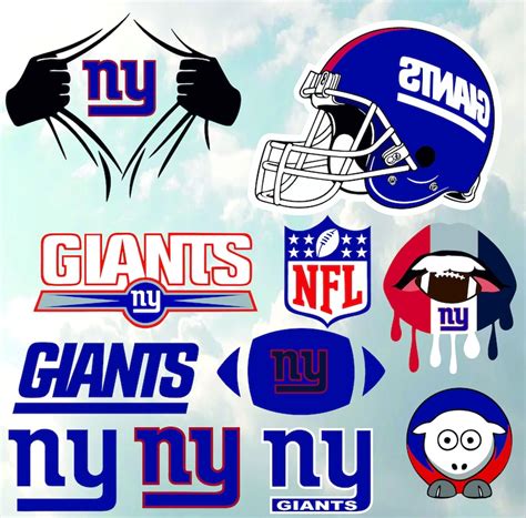 New York Giants Logo Vector Svg Eps Dxf Png  Etsy