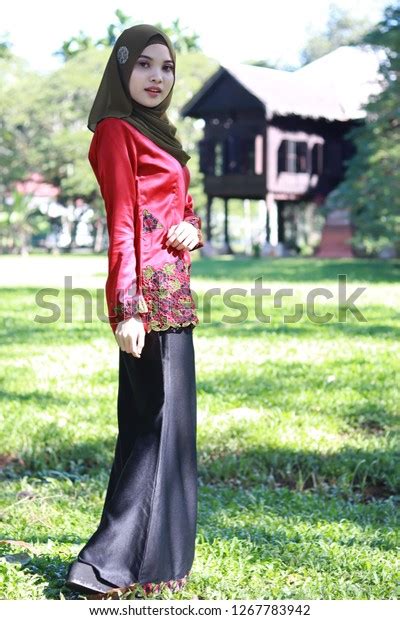 Elegant Lady Traditional Malay Attire Baju Stock Photo 1267783942