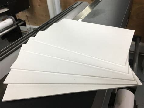 5 Pieces Of Matt White A4 Sized Pvc Foamex Foam Sheet Sign Board 3mm