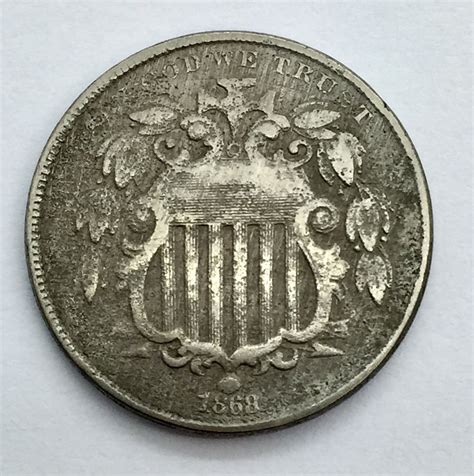 1868 Shield Nickel For Sale Buy Now Online Item 169534