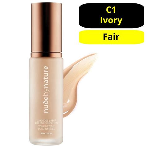 Nude By Nature Luminous Sheer Liquid Foundation Ml Radiant Finish