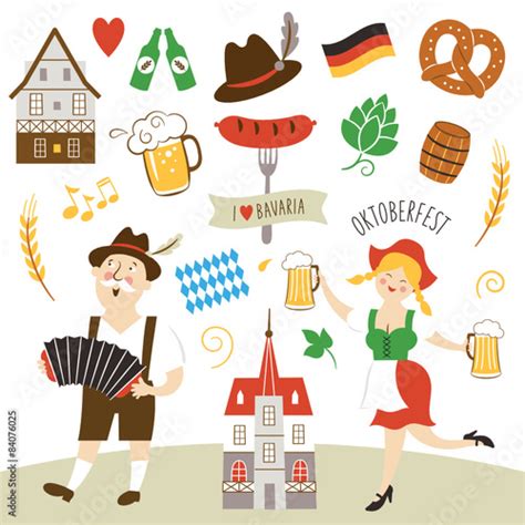 Germany Elements Collection Illustration Stock Image And Royalty Free
