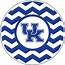 University Of Kentucky Chevron Stripe UK Logo Magnet White  5