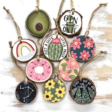 10 Fun Craft Projects To Create With Wood Slices Wood Slice Ornament