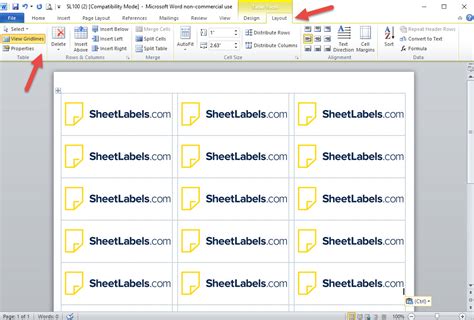 To make a sheet of labels in word with different addresses or other information, such as nametags, create a document in which you will type the. Turn On The Gridlines In Microsoft Word For Printing ...