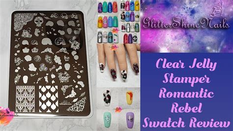 Clear Jelly Stamper Stamping Plates Swatch Review Featuring Cjs Lc 31
