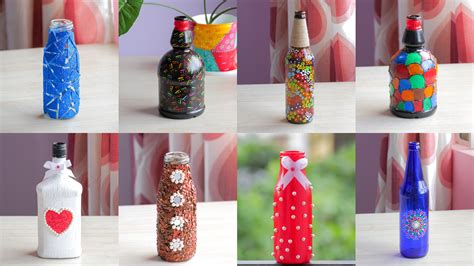 8 Easy Bottle Art Ideas Bottle Decoration Ideas Decoración De
