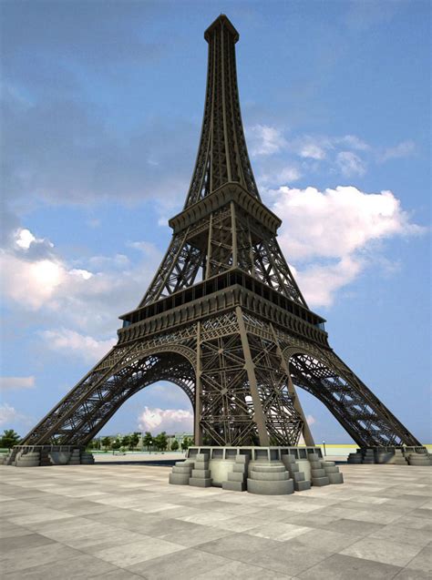 Eiffel Tower High Detailed 3d Model Cgtrader