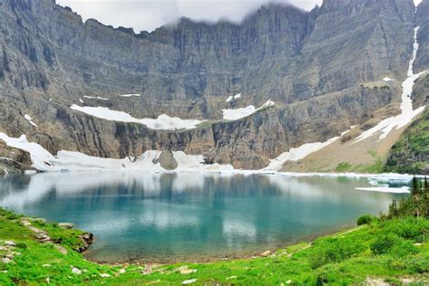 Iceberg Lake Glacier In Glacier National Park Stock Photo Image Of