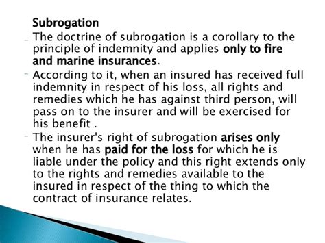 Subrogation allows companies a higher degree of financial security and, as a. Insurance