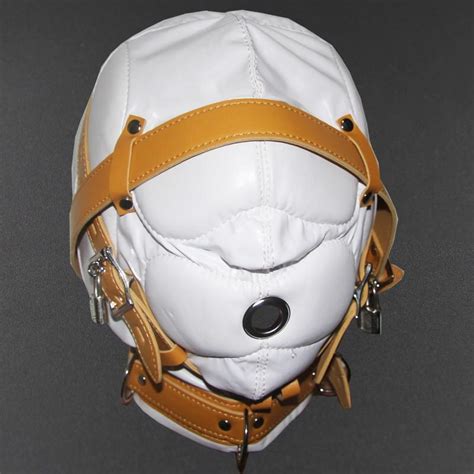 Total Sensory Deprivation Hood Mask High Quality Pvc Leather Slave Head