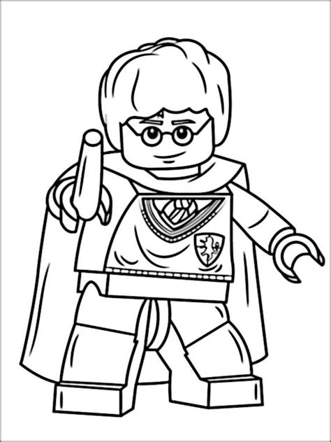 Harry potter è un ragazzo che vive in inghilterra con i suoi zii quando si riceve un invito a partecipare come studente. Disegni da stampare Lego Harry Potter 7