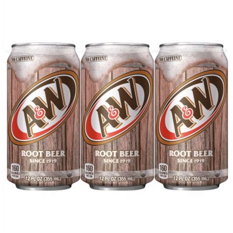 Aandw Root Beer Soda 6 Cans 12 Fl Oz Ralphs
