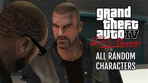 Gta Iv The Lost And Damned Winter Edition All Random Characters Youtube