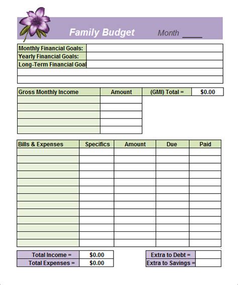 How do i save only part of an excel spreadsheet? Budget Template - 9+ Download Free Documents in Word, Excel, PDF