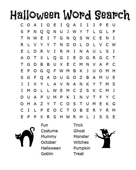 Halloween Activity Sheets Free Printable