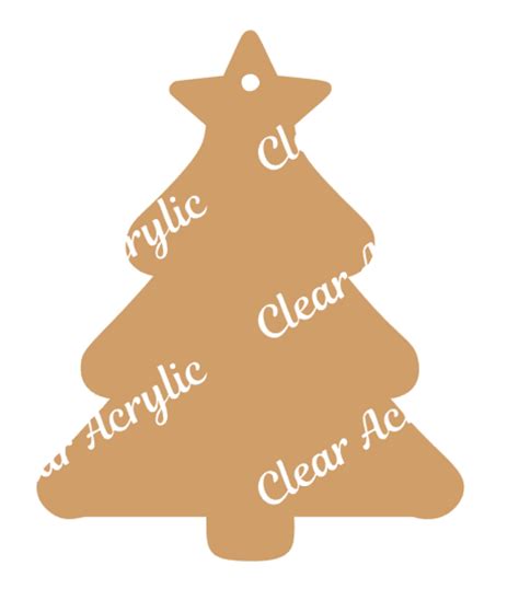Christmas Tree Acrylic Blank Moxie Vinyls