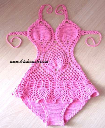 Traje De Ba O Ganchillo Para Nenas Trajes De Ba O De Crochet Bikini