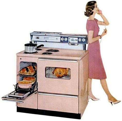 Every Woman Should Have A Pink Stove General Electric 1959 Vintage