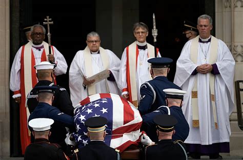 Sen Bob Doles Funeral Held At National Cathedral 97X