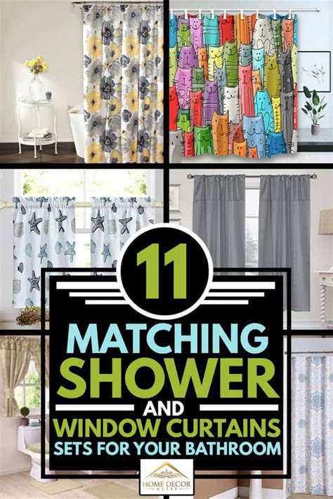 11 Matching Shower And Window Curtains Sets For Your Bathroom